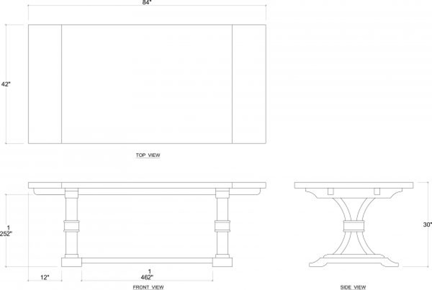 Picture of Archer Mahogany Dining Table