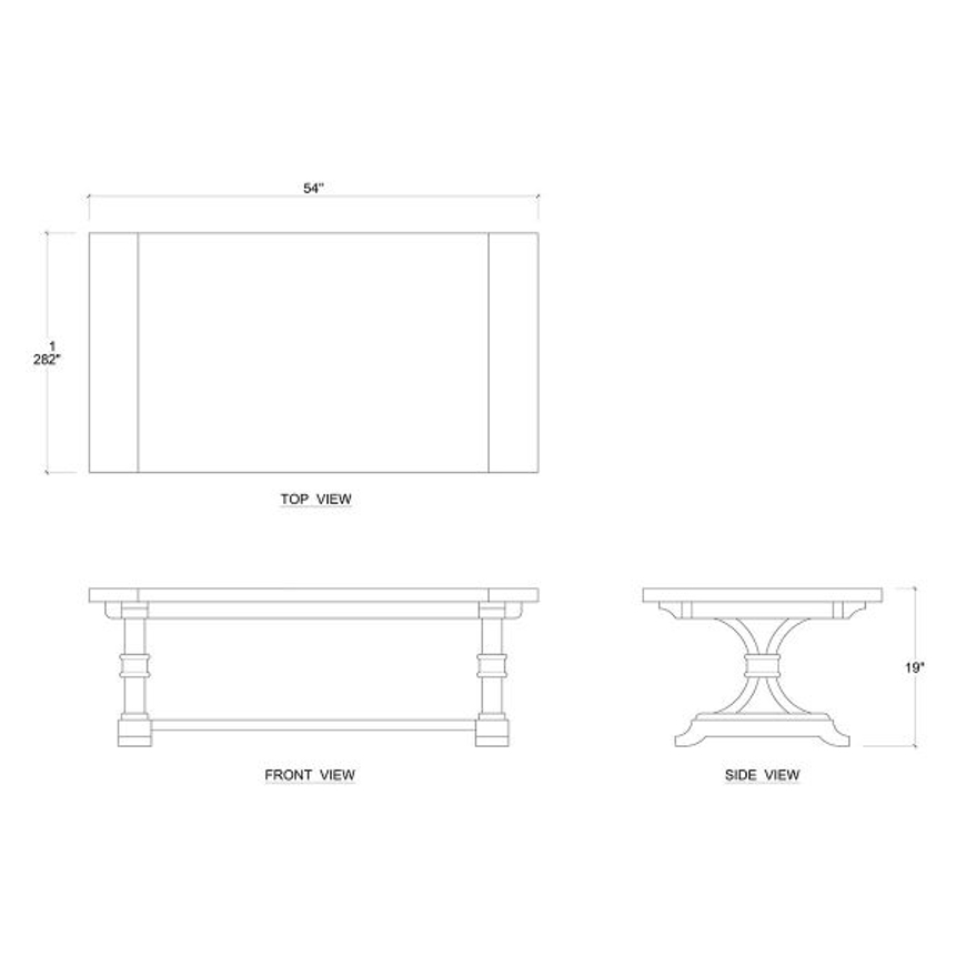 Picture of Archer Mahogany Coffee Table