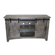 Picture of RUSTIC BARNWOOD TV CONSOLE WITH  SLIDING BARNDOOR - MD599