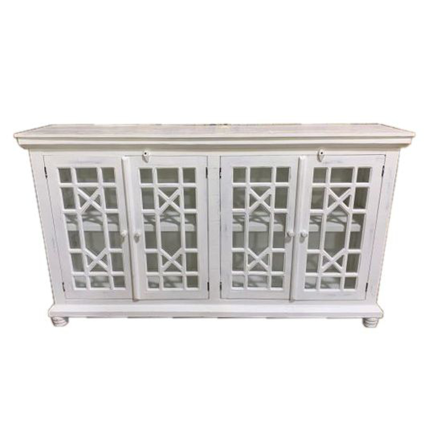 Picture of RUSTIC ENTERTAINMENT CONSOLE WHITE - TE242